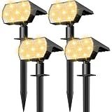 NYMPHY Solar Lights Outdoor Waterproof - 4 Pack (Warm White)