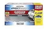 Rust-Oleum 365186 EPOXYSHIELD Garage Floor Coating Kit, 2.5 Car, Gloss Dark Gray