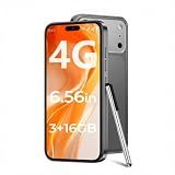4G smart phone, unlocked version, equipped with Android 8.1 system, 6.56-inch high-definition+ display, 3GB RAM + 16GB storage, supports 4G dual SIM dual camera, WiFi + Bluetooth + FM radio + GPS