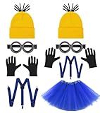 PIIDUOO Halloween Costume Accessories for Adult Couples - 2 Person Yellow Duo Halloween Costumes Party Cosplay Set - Matching Costumes for Adults Teens Friends