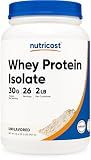 Nutricost Whey Protein Isolate (Unflavored) 2LBS