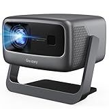 2500 ANSI/ Official Apps/360°Stand 4K Projector with WiFi and Bluetooth, Auto Focus, Auto Keystone Short Throw Projector Native 1080P Support 36W DoIby Audio Smart Projector