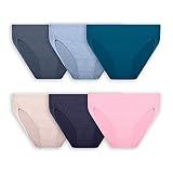 Fruit of The Loom Womens Fit for Me Plus Size Underwear Briefs, Hi Cut - Breathable Micro Mesh - Assorted, 11 US