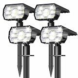 NYMPHY Solar Lights Outdoor Waterproof - 4 Pack (Cool White)