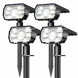 NYMPHY Solar Lights Outdoor Waterproof - 4 Pack (Cool White)
