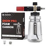 Raincovo Foam Cannon Wide Mouth for Pressure Washer, Thick Snow Foam Lance for Car Wash, Adjustable Soap Cannon with 1/4 Inch Quick Connector, Additional 1.1mm Orifice Nozzle
