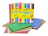 Crayola Construction Paper Bulk Pack (480 Sheets) – 10 Assorted Colors, 9x12, Teacher School Supplies & Classroom Must Haves, Card Making Craft Supplies, Art Paper