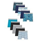 Hanes Boys' Underwear Boxer Briefs Pack, lightweight Comfort Flex Underwear, Moisture-Wicking Boxer Briefs for Boys, 10-Pack SMALL