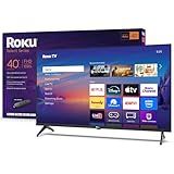 Roku Smart TV – 40-Inch Select Series, 1080p Full HD TV – Roku TV with Voice Remote – Flat Screen LED Television with Wi-Fi for Streaming Live Local News, Sports, Family Entertainment