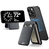 ESR Magnetic Wallet, Compatible with MagSafe Wallet with Adjustable Stand, for iPhone 15/14/13/12 Series, Not for iPhone 13/12 mini, 5 Card Holder, Vegan Leather, Black