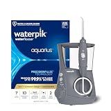 Waterpik Aquarius Countertop Water Flosser with 10 Settings, 7 Tips, Gray