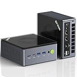 GMKtec Mini PC Gaming, M7 AMD Ryzen 7 PRO 6850H (8C/16T 4.70Ghz) Dual NIC LAN 2.5G Desktop Computer, 32GB DDR5 RAM + 512GB Hard Drive PCle SSD, Dual USB4, HDMI 2.1, USB-C