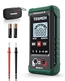 TM-510 Digital Multimeter, 4000 Counts, Smart Measurement, Auto-Ranging Voltmeter; Voltage Tester with Non-Contact Voltage Function, Measures AC/DC Voltage, Resistance, Continuity – Green