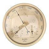 BESPORTBLE 3 in 1 Barometer Thermometer Hygrometer, Analog for Air Pressure, Temperature, and Humidity Measurement, Alloy, 5.03 Inch