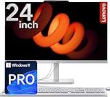 Lenovo NEW 24" IPS FHD All-in-One Desktop Computer for Home & Office - 1TB Storage(512GB SSD & 500GB HDD) - 8GB RAM - 3-Side Thin bezels - Intel 4-Cores - Wired Keyboard & Mouse - Windows 11 Pro