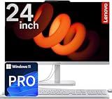 Lenovo NEW 24" IPS FHD All-in-One Desktop Computer for Home & Office - 1TB Storage(512GB SSD & 500GB HDD) - 8GB RAM - 3-Side Thin bezels - Intel 4-Cores - Wired Keyboard & Mouse - Windows 11 Pro