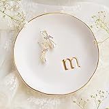 COLLECTIVE HOME Ceramic Jewelry Tray, Trinket Dish, Gifts for Women (M)
