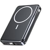 Magnetic Portable Charger 10000mAh, 20W Power Bank with Built in Cable