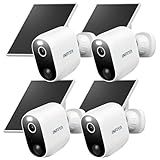 INFIYA Security Cameras Wireless Outdoor-Solar&Battery Powered 2K 2.4G Cameras for Home Security, Instant Alert, AI Human Detection, Color Night Vision, 2-Way Talk, SD Storage, Work with Alexa, Z1 4P