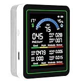 10 in 1 Smart Air Quality Monitor Indoor,Carbon Monoxide Detectors,Co2 Detector,Professional Air Quality Test Kit with CO2 | CO | TVOC | HCHO | Temp | AQI | PM2.5 | PM0.3 | PM10
