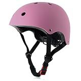 Kids Bike Helmet, 3 Sizes from Toddler to Youth, Pink, Small