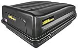 JEGS Rooftop Cargo Carrier for Car Storage - Large Roof Rack Style Carrier - Heavy Duty Weatherproof Storage - Made in USA - 18 Cubic Ft - 110 Lb Capacity - Aero Hard Shell