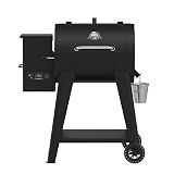 Pit Boss 700 FB2 Series Wood Pellet Grill & Smoker with Flame Broiler and LCD Digital Controller, 747-Sq. In. Cooking Space, 180°F to 500°F Temperature Range, Meat Probe, 21 lb. Pellet Hopper, Black