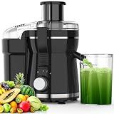 Juicer Machine, 500W Juicer with 3 Speed & 3” Feed Chute