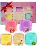 Lip Sleeping Mask Set,5 Pcs Moisturizing Lip Balm for Repair Dry Cracked Lips,Deep Hydrating Overnight Lipgloss Day&Night Non-Sticky Lips Primer Moisturizer Balms,Women Lipoil Care Christmas Gift