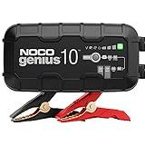 NOCO GENIUS10: 10A 6V/12V Smart Battery Charger – Automatic Maintainer, Trickle Charger & Desulfator with Overcharge Protection & Temperature Compensation – for Lead-Acid & Lithium Batteries