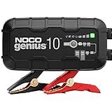 NOCO GENIUS10: 10A 6V/12V Smart Battery Charger – Automatic Maintainer, Trickle Charger & Desulfator with Overcharge Protection & Temperature Compensation – For Lead-Acid & Lithium Batteries