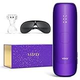 IPL Laser Hair Removal Device for Women: Permanent Hair Removal with Ice Cooling, Safe Skin Sensor & Auto Flashing & Nearly Painless & Long-Lasting Results for Fast Full Body, Holiday Gifts (Purple)