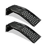 Rockland 4 Ton 8000 LBS Solid Steel Car Ramp Set, 35" L x 13" W x 9" H, Heavy Duty Auto Truck Ramps for Oil Change and Car Repair, Ideal for Easy Home Garage Maintenance (Pack of 2)
