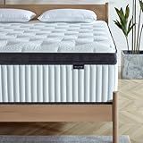 Tegeniss Full Size Mattress, 12 Inch Memory Foam, Independent Spring, Soft and Comfortable Medium Firm Hybrid Mattress in A Box, Pressure Relief