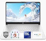 HP 14" Natural Silver Ultrabook Laptop, Intel 4-Core CPU, 4GB RAM, 1.1TB Storage (1TB OneDrive and 128GB SSD), HD Display, Windows 11, Microsoft 365 Web Apps