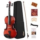 Eastar 3/4 Violin for Beginners, Violins Kit for Student, Fiddle with Hard Case, Rosin, Shoulder Rest, Bow, and Extra Strings (Imprinted Finger Guide on Fingerboard)