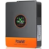 Solar Inverter 5200W 48Vdc to 110Vac, Split-Phase Inverter Built-in 100A MPPT Controller | Max.PV Input 6KW 500VOC | Support 6 Units Parallel and Batteryless Run