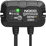 NOCO Genius GEN5X1: 1-Bank, 5A Onboard Battery Charger - 5A Per Bank, 12V Waterproof Marine Charger with Overcharge Protection & Temperature Compensation – for Lead-Acid & Lithium Batteries