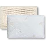 Talalay 100% Natural Premium Latex Pillow - Sleeping Bed Pillow – Luxury Medium Soft Pillow for Side, Back, and Stomach Sleepers -Talalay Latex Helps Relieve Pressure, No Memory Foam Chemicals
