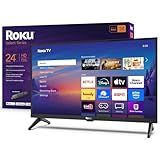 Roku Smart TV – 24-Inch Select Series, 720p HD TV – Roku TV with Voice Remote – Flat Screen LED Television with Wi-Fi for Streaming Live Local News, Sports, Family Entertainment