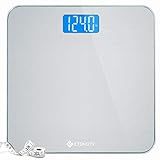 Etekcity Scale for Body Weight, Digital Bathroom Weighing Machine for People, Large and Easy-to-Read Backlight Display, Accurate with High Precision Measurements, Durable Tempered Glass, 400 lbs