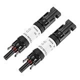MECCANIXITY 2Pcs 30A 1000V Built-in Diode Solar Wire Connectors