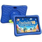 Kids Tablet 10 Inch Android Tablet for Kids Comes with a Shock-Resistant Protective Case, 8GB RAM 32GB ROM Tablets Supports 1TB MicroSD, 6000mAh Battery Dual Cameras 5G Wifi6 Android Tablets with Case