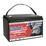 12V 100Ah LiFePO4 Battery Group 31 Deep Cycle Lithium Battery for RV Marine
