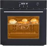 24 Inch Electric Single Wall Oven, 2.5 Cu.ft Built-in Convection System with 8 Cooking Functions in Stainless Steel, Touch Control