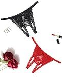 Avidlove Lace Panties for Women Sexy Underwear Low Rise Briefs Floral Lace Thong Panties 1-4 Pack