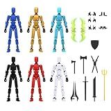 MerryXD 6 Pack Assembly Completed T13 3D Action Figure,Dummy Nova Titan Lucky 13 Action Figure 3D Printed Multi-Jointed Movable Toy