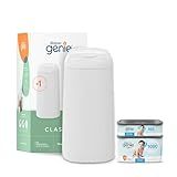 Diaper Genie Classic Gift Set | Baby Registry Must-Have | Odor Control with Push-N-Lock | Refill Supply for Up to 1,245 Newborn Diapers