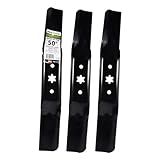 MaxPower 561558B 3 Blade Set for 50” Cut MTD, Cub Cadet, Troy-Bilt, Craftsman, Replaces OEM no. 942-05052A, 742-05052A, CMXGZAM110155