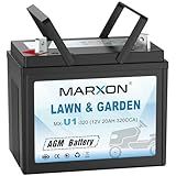 Marxon U1 320CCA Riding Lawn Mower Batteries, Garden Tractors Battery Maintenance Free AGM Battery, Compatible with Troy-Bilt, John Deere, Toro, Cub Cadet, Craftsman, Ariens Poulan Pro Massey Ferguson